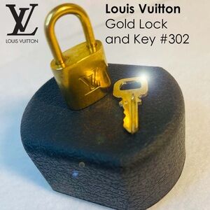 Louis Vuitton Gold Lock and Key #302